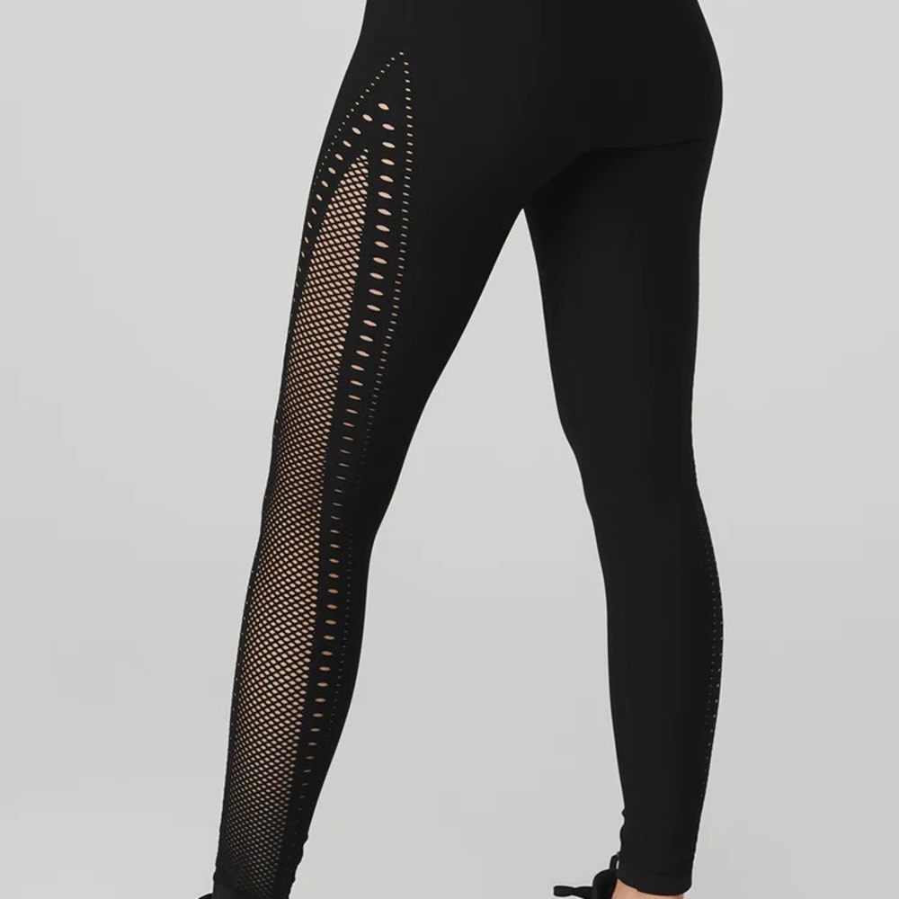 NWT Alo Yoga Seamless High Waist 7/8 Open Air Legging/XXS - Picture 10 of 12